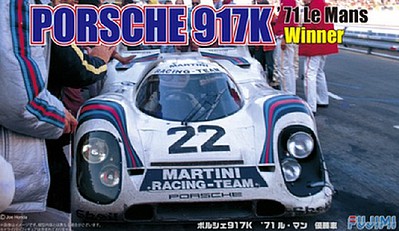 Fujimi Porsche 917K Martini 1971 LeMans Winner Race Car Plastic Model Car Kit 1/24 Scale #12614