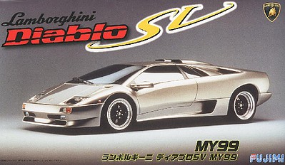 Fujimi Lamborghini Diablo SV MY99 Sports Car Plastic Model Car Kit 1/24 Scale #12634