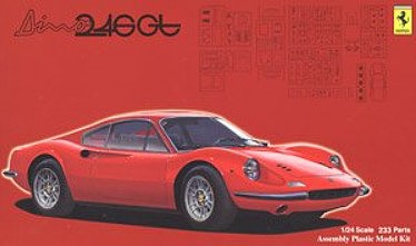 Fujimi Ferrari Dino 246GT Early Late Prod Sports Plastic Model Car Vehicle Kit 1/24 Scale #12652
