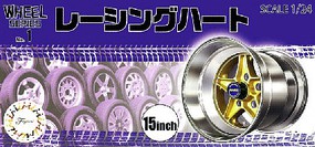 Fujimi 1/24 Racing Haert 15 Tire & Wheel Set Fujimi 1/24 Racing Haert 15 Tire & Wheel Set