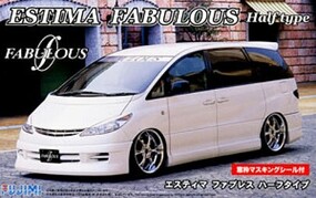 Fujimi Toyota Estima Fabulous Half Type Minivan Plastic Model Car Kit 1/24 Scale #3906