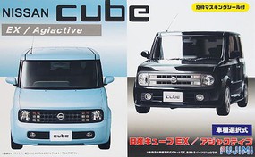 Fujimi Nissan Cube EX/Adjuctive 4-Door MPV Plastic Model Car Vehicle Kit 1/24 Scale #3937
