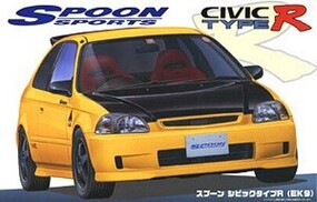 Fujimi Honda Civic Type R Spoon Sports 2-Door Plastic Model Car Kit 1/24 Scale #4635