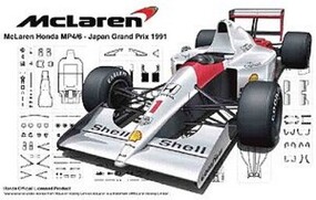 Fujimi Honda McLaren MP4/6 Grand prix F1 Race Car Plastic Model Car Vehicle Kit 1/20 Scale #9213