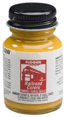 Floquil Railroad Colors - 1oz 30ml - Solvent Based Reefer Yellow <div>*HAZ*</div>