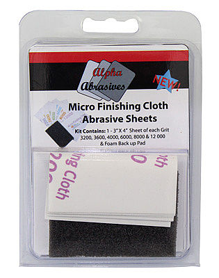 Flex-I-File Micro Finishing Cloth Abrasive Sheets Hobby and Model Sanding Hand Tool #2050