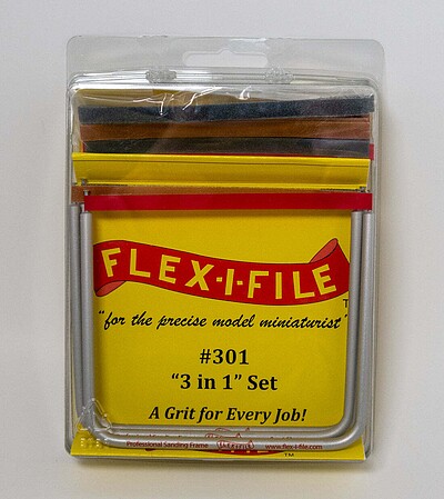 Flex-I-File FLEX-I-FILE 3 in 1 abrasive set Hobby and Model Sanding Hand Tool #301