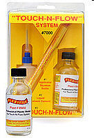 Flex-I-File Touch-N-Flow System Set (Bottle, Applicator & Cement) Plastic Model Cement #7000