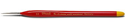 Flex-I-File 5/0 Size Red Sable Paint Brush Hobby and Plastic Model Paint Brush #br5-0
