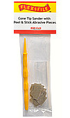 Flex-I-File Cone Sander 400 grit abrasive & Handle Hobby and Plastic Model Sanding Tool #cs400