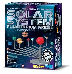 4M-Projects Glow-in-the-Dark Solar System Planetarium Model Kit Astronomy Kit #3427
