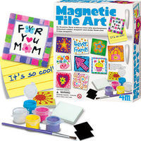 4M-Projects Magnetic Tile Art Kit Magnet Kit #4563 4M-Projects Magnetic Tile Art Kit Magnet Kit #4563