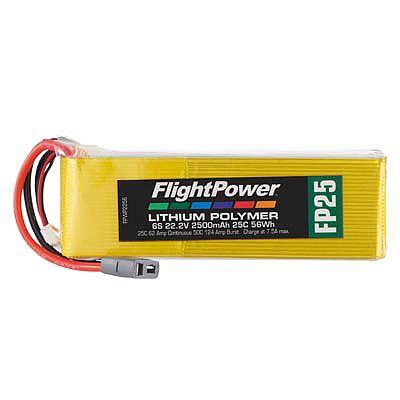 Flight-Power LiPo FP25 6S 22.2V 2500mAh 25C