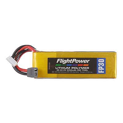 Flight-Power LiPo FP30 6S 22.2V 3350mAh 30C