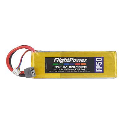 Flight-Power LiPo FP50 3S 11.1V 2550mAh 50C