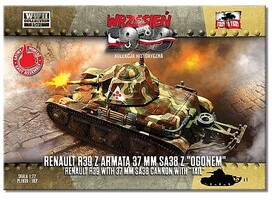 First-To-Fight 1/72 WWII Renault R39 Tank w/37mm SA38 Gun & Tail