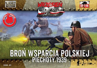 First-To-Fight Polish Infantry Support Weapons with Crew Plastic Model Weapon Kit 1/72 Scale #27