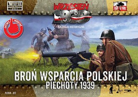 First-To-Fight Polish Infantry Support Weapons with Crew Plastic Model Weapon Kit 1/72 Scale #27