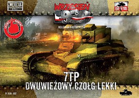 First-To-Fight WWII 7TP Polish Light Tank with Double Turret Plastic Model Tank Kit 1/72 Scale #32