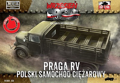 First-To-Fight Praga RV Troop Transporter in Polish Service Plastic Model Military Vehicle Kit 1/72 #34