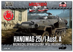 First-To-Fight WWII Hanomag 251/1 Ausf A Halftrack Plastic Model Military Vehicle Kit 1/72 Scale #40