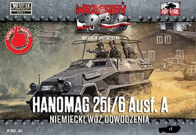 First-To-Fight WWII Hanomag 251/6 Ausf A Halftrack Plastic Model Military Vehicle Kit 1/72 Scale #43
