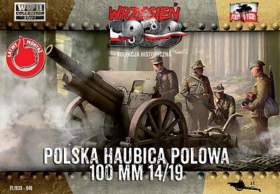 First-To-Fight WWII Skoda 100mm 14/19 Polish Howitzer Plastic Model Weapon Kit 1/72 Scale #49