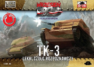 First-To-Fight TK3 Polish Light Recon Tank Plastic Model Tank Kit - 1/72 Scale #5