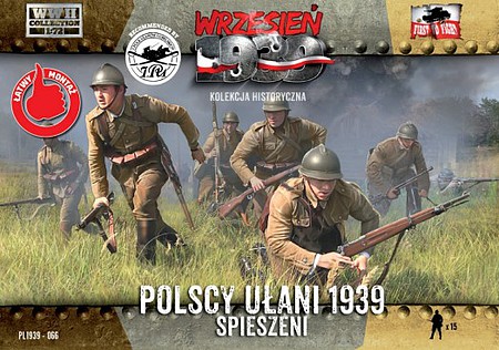 First-To-Fight WWII Polish Uhlans on Foot (15) Plastic Model Military Figure Kit 1/72 Scale #66