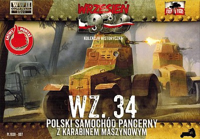 First-To-Fight WZ34 Polish Armored Car Plastic Model Military Vehicle Kit 1/72 Scale #7