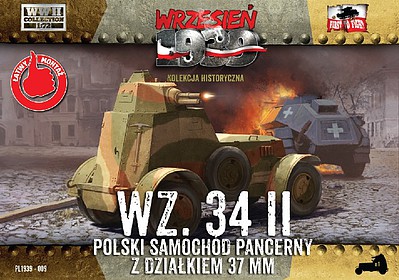 First-To-Fight WZ34/II Polish Armored Car Plastic Model Military Vehicle Kit 1/72 Scale #9