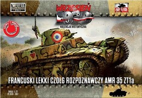 First-To-Fight WWII AMR35 ZT1a French Recon Tank Plastic Model Tank Kit 1/72 Scale #97