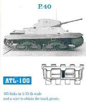 P40 Tank Track Link Set (165 Links) Plastic Model Tank Tracks 1/35 Scale #100