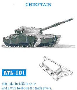 Fruilmodel Chieftain Tank Track Link Set (200 Links) Plastic Model Tank Tracks 1/35 Scale #101