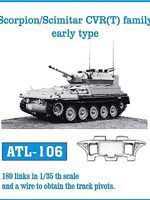 Fruilmodel Scorpion/Scimitar CV Family Early Tank Track Link Set Plastic Model Tank Tracks 1/35 #106