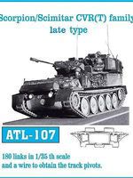 Fruilmodel Scorpion/Scimitar CVR Family Late Tank Track Link Set Plastic Model Tank Tracks 1/35 #107