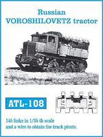 Fruilmodel Russian Voroshilovets Tractor Track Link Set Plastic Model Tractor Tracks 1/35 Scale #108 Fruilmodel Russian Voroshilovets Tractor Track Link Set Plastic Model Tractor Tracks 1/35 Scale #108
