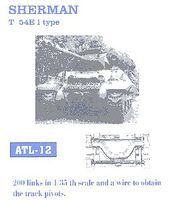 Fruilmodel Sherman T54E1 Tank Track Link Set (200 Links) Plastic Model Tank Tracks 1/35 #12 Fruilmodel Sherman T54E1 Tank Track Link Set (200 Links) Plastic Model Tank Tracks 1/35 #12