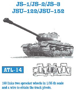 Fruilmodel JS1/2/3 JSU122/152 Tank Track Link Set (180 Links) Plastic Model Tank Tracks 1/35 Scale #14