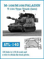 Fruilmodel M108/M109 Paladin T154-Type Tank Track (Late) Link Set Plastic Model Tank Tracks 1/35 #140 Fruilmodel M108/M109 Paladin T154-Type Tank Track (Late) Link Set Plastic Model Tank Tracks 1/35 #140