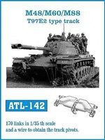 Fruilmodel M48/60/88 T97E2 Type Track Set (170 Links) Plastic Model Tank Tracks 1/35 Scale #142 Fruilmodel M48/60/88 T97E2 Type Track Set (170 Links) Plastic Model Tank Tracks 1/35 Scale #142