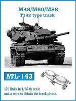 Fruilmodel M48/60/88 T142 Type Track Set (170 Links) Plastic Model Tank Tracks 1/35 Scale #143 Fruilmodel M48/60/88 T142 Type Track Set (170 Links) Plastic Model Tank Tracks 1/35 Scale #143
