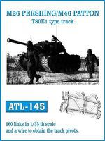 M26 Pershing/ M46 Patton T80E1 Type Track Set Plastic Model Tank Tracks 1/35 Scale #145
