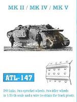 Fruilmodel Mk II/Mk IV Track Set Plastic Model Tank Tracks 1/35 Scale #147 Fruilmodel Mk II/Mk IV Track Set Plastic Model Tank Tracks 1/35 Scale #147