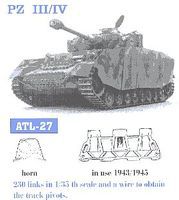 Fruilmodel Pz III/IV Mod. 1943/45 Tank Track Link Set (230 Links) Plastic Model Tank Tracks 1/35 #27 Fruilmodel Pz III/IV Mod. 1943/45 Tank Track Link Set (230 Links) Plastic Model Tank Tracks 1/35 #27