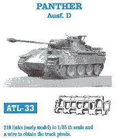 Fruilmodel Panther Ausf D Early Tank Track Link Set (210 Links) Plastic Model Tank Tracks 1/35 #33 Fruilmodel Panther Ausf D Early Tank Track Link Set (210 Links) Plastic Model Tank Tracks 1/35 #33