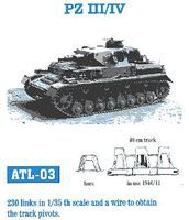 Fruilmodel Pz III/IV Mod. 1940/41 Tank Track Link Set (230 Links) Plastic Model Tank Tracks 1/35 #3 Fruilmodel Pz III/IV Mod. 1940/41 Tank Track Link Set (230 Links) Plastic Model Tank Tracks 1/35 #3