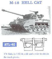 Fruilmodel M18 Hellcat Tank Track Link Set (170 Links) Plastic Model Tank Tracks 1/35 Scale #40 Fruilmodel M18 Hellcat Tank Track Link Set (170 Links) Plastic Model Tank Tracks 1/35 Scale #40