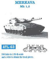 Fruilmodel Merkava Mk I, II Tank Track Link Set (240 Links) Plastic Model Tank Tracks 1/35 Scale #63 Fruilmodel Merkava Mk I, II Tank Track Link Set (240 Links) Plastic Model Tank Tracks 1/35 Scale #63