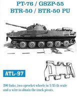 Fruilmodel PT76/GSZP55 BTR50/ BTR50 PU Tank Track Link Set Plastic Model Tank Tracks 1/35 Scale #97 Fruilmodel PT76/GSZP55 BTR50/ BTR50 PU Tank Track Link Set Plastic Model Tank Tracks 1/35 Scale #97